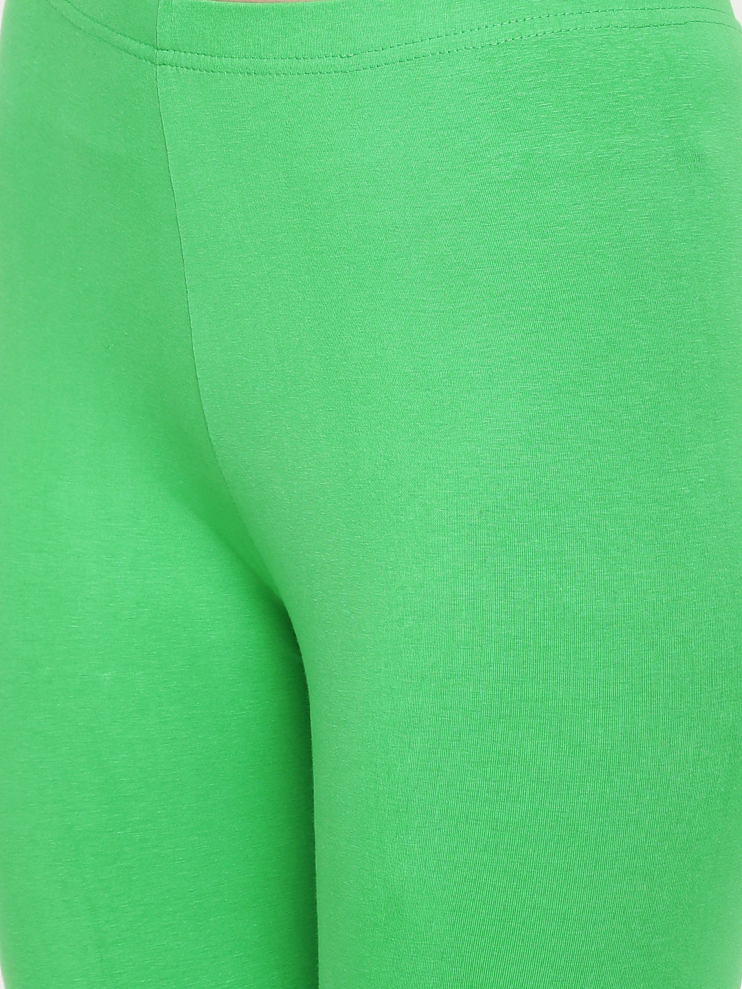 De Moza - Women's Parrot Green Churidar Leggings (4890550665279)