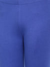 De Moza Ladies Churidar Leggings Solid Lycra Royal Blue