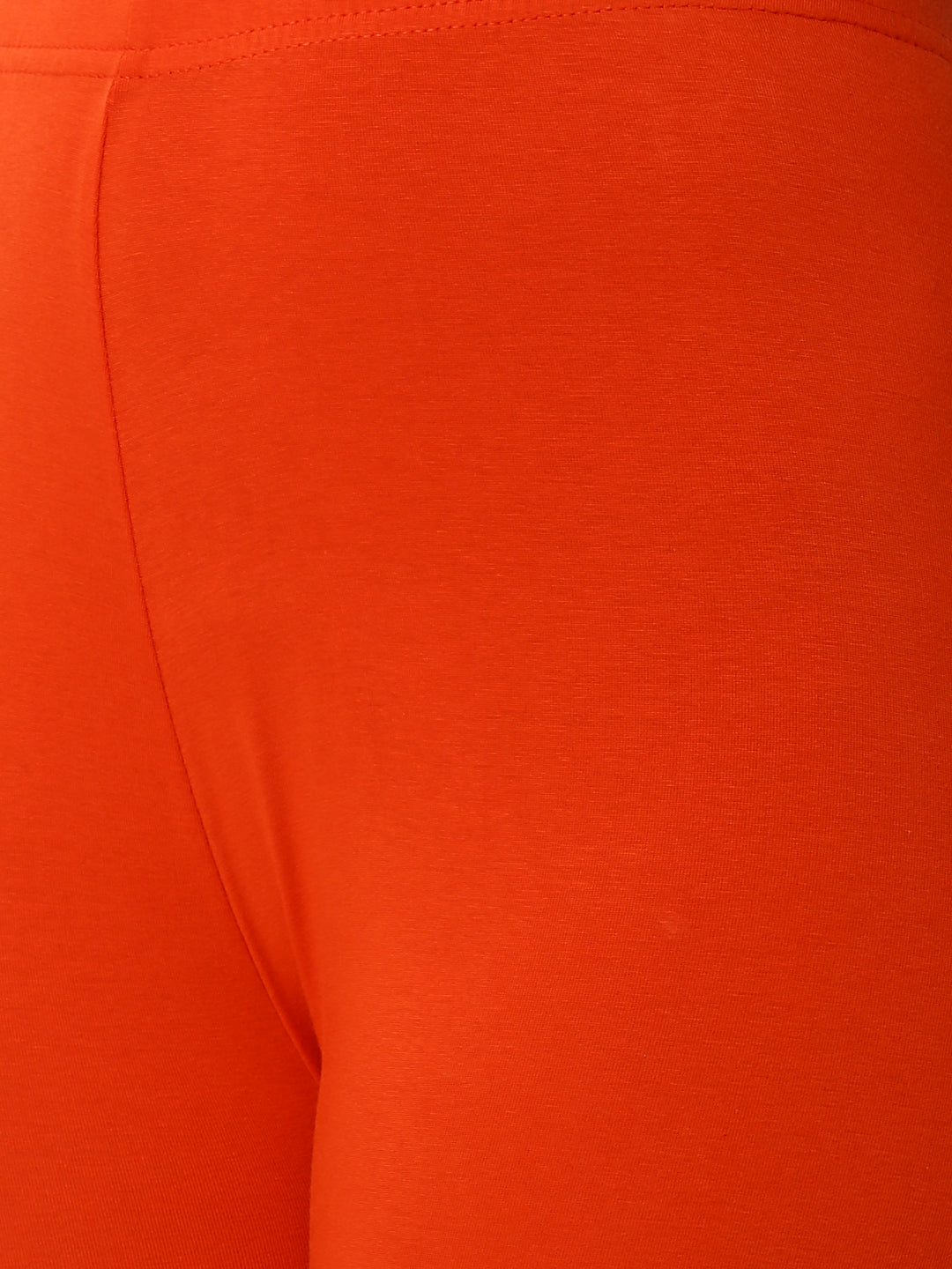 De Moza Ladies Churidar Leggings Solid Lycra Rust Orange