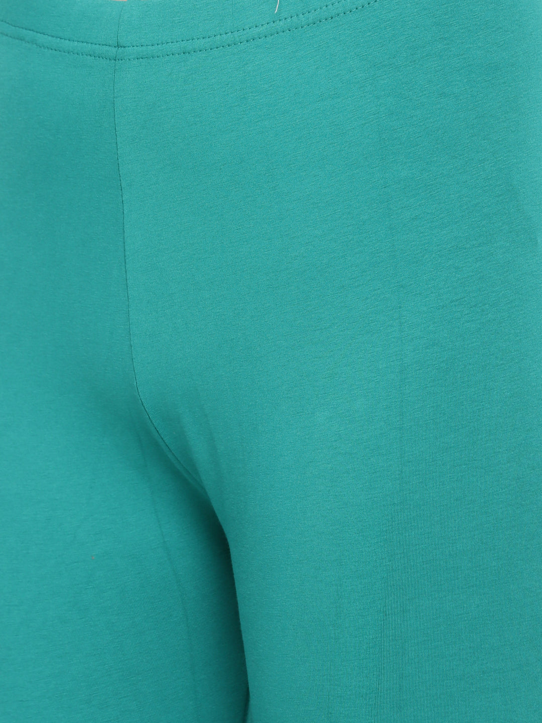 De Moza Ladies Churidar Leggings Solid Lycra Sea Green