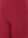 De Moza Ladies Churidar Leggings Solid Lycra Wine