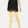 De Moza Ladies Churidar Leggings Solid Lycra Yellow
