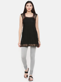 De Moza - Women's Grey Churidar Leggings (4890550075455)