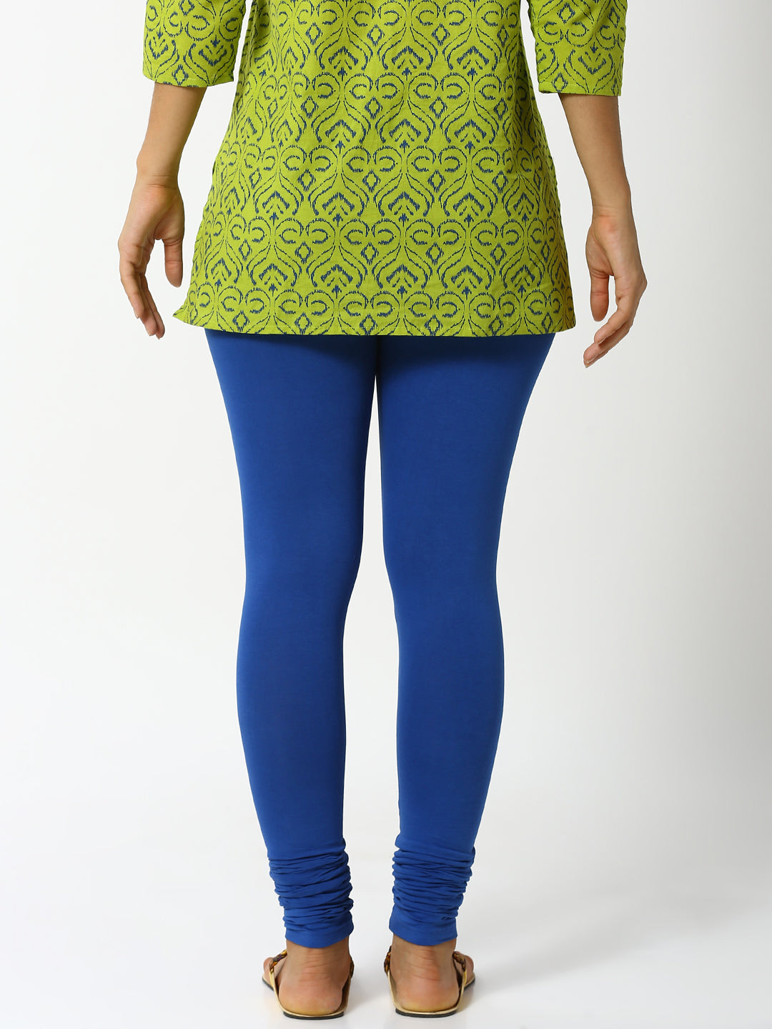 De Moza Ladies Premium Churidar Leggings Solid Ink Blue