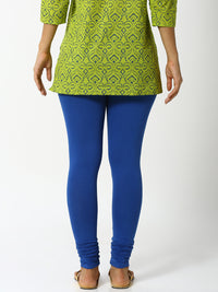 De Moza Ladies Premium Churidar Leggings Solid Ink Blue
