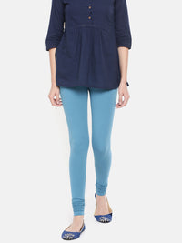 De Moza Ladies Premium Churidar Leggings Solid True Indigo