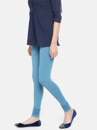 De Moza Ladies Premium Churidar Leggings Solid True Indigo