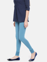 De Moza Ladies Premium Churidar Leggings Solid True Indigo