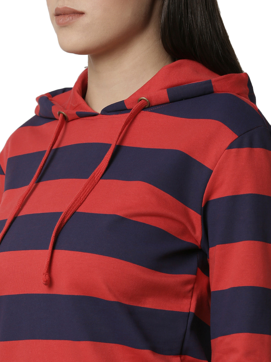 De Moza Ladies Printed Red Sweat shirt - De Moza (4383491719231)