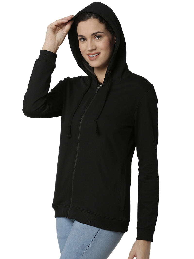 De Moza Ladies Black Sweat shirt - De Moza (4383236063295)