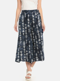 De Moza Ladies Printed Culottes Indigo Blue - De Moza (682067165247)