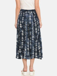 De Moza Ladies Printed Culottes Indigo Blue - De Moza (682067165247)