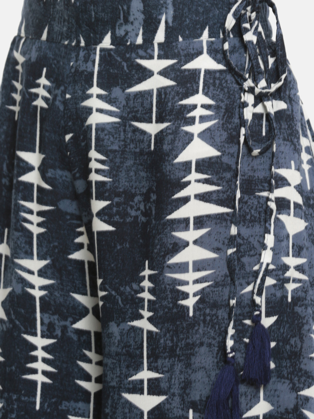 De Moza Ladies Printed Culottes Indigo Blue - De Moza (682067165247)