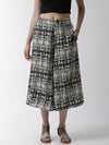 De Moza Women's Printed Culottes Woven Bottom Rayon Offwhite - De Moza (4499734396991)