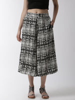 De Moza Women's Printed Culottes Woven Bottom Rayon Offwhite - De Moza (4499734396991)