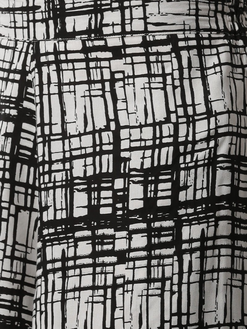 De Moza Women's Printed Culottes Woven Bottom Rayon Offwhite - De Moza (4499734396991)