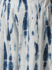 De Moza women's Printed Culottes Woven Bottom Rayon Indigo Blue - De Moza (4704708591679)