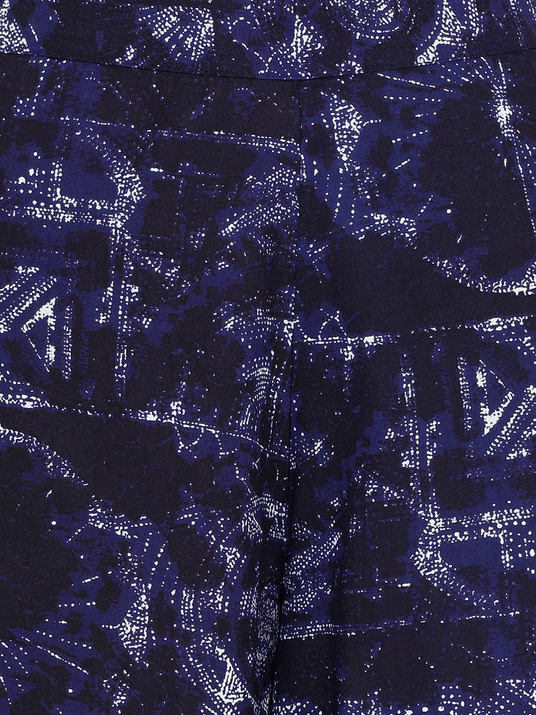 De Moza women's Printed Culottes Woven Bottom Rayon Royal Blue - De Moza (4704709214271)
