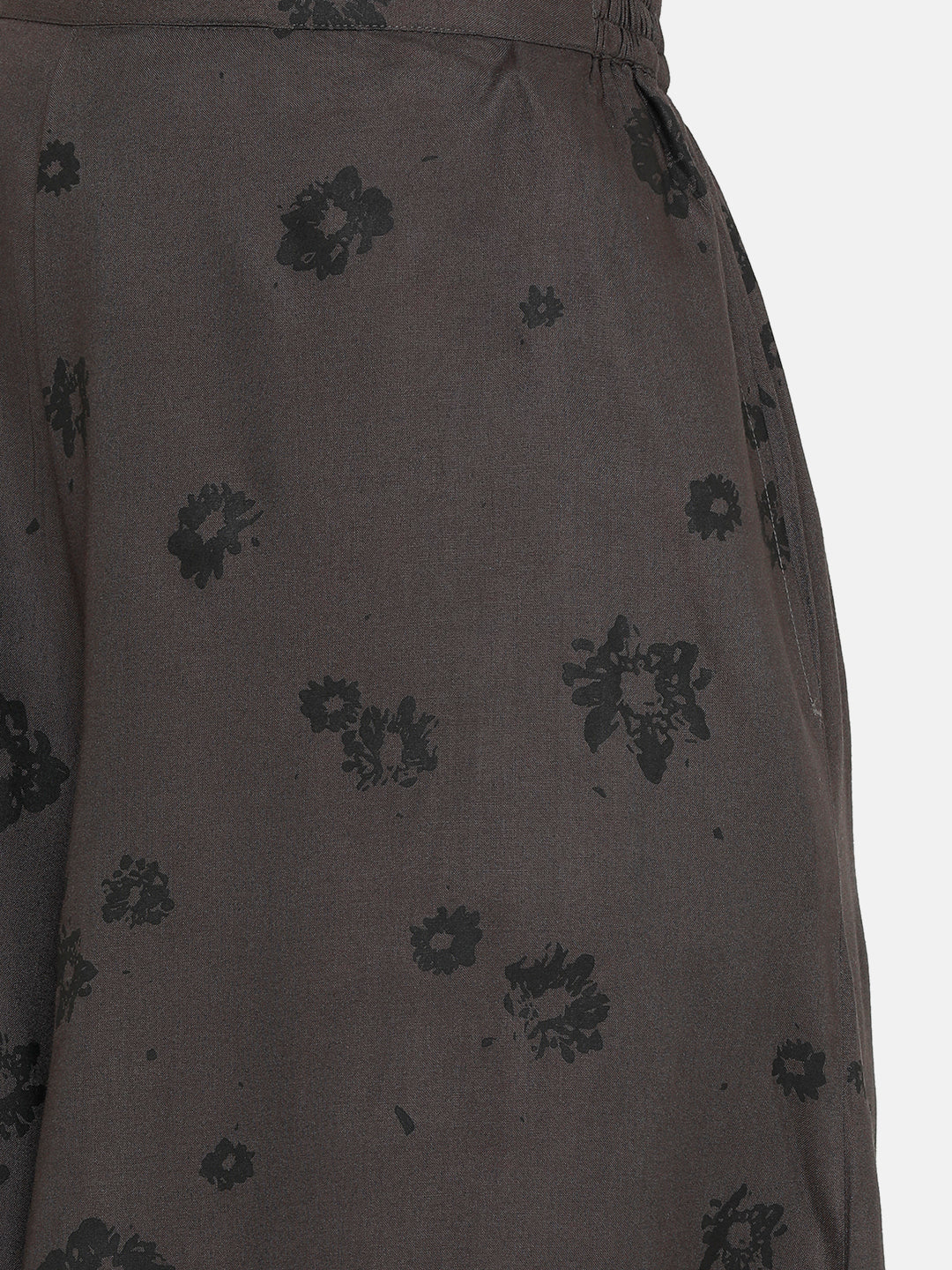 De Moza women's Printed Culottes Woven Bottom Rayon Dark Grey - De Moza (4704709509183)