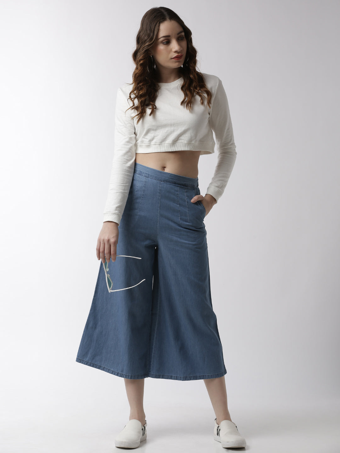 De Moza Women’s Culottes Ice Blue