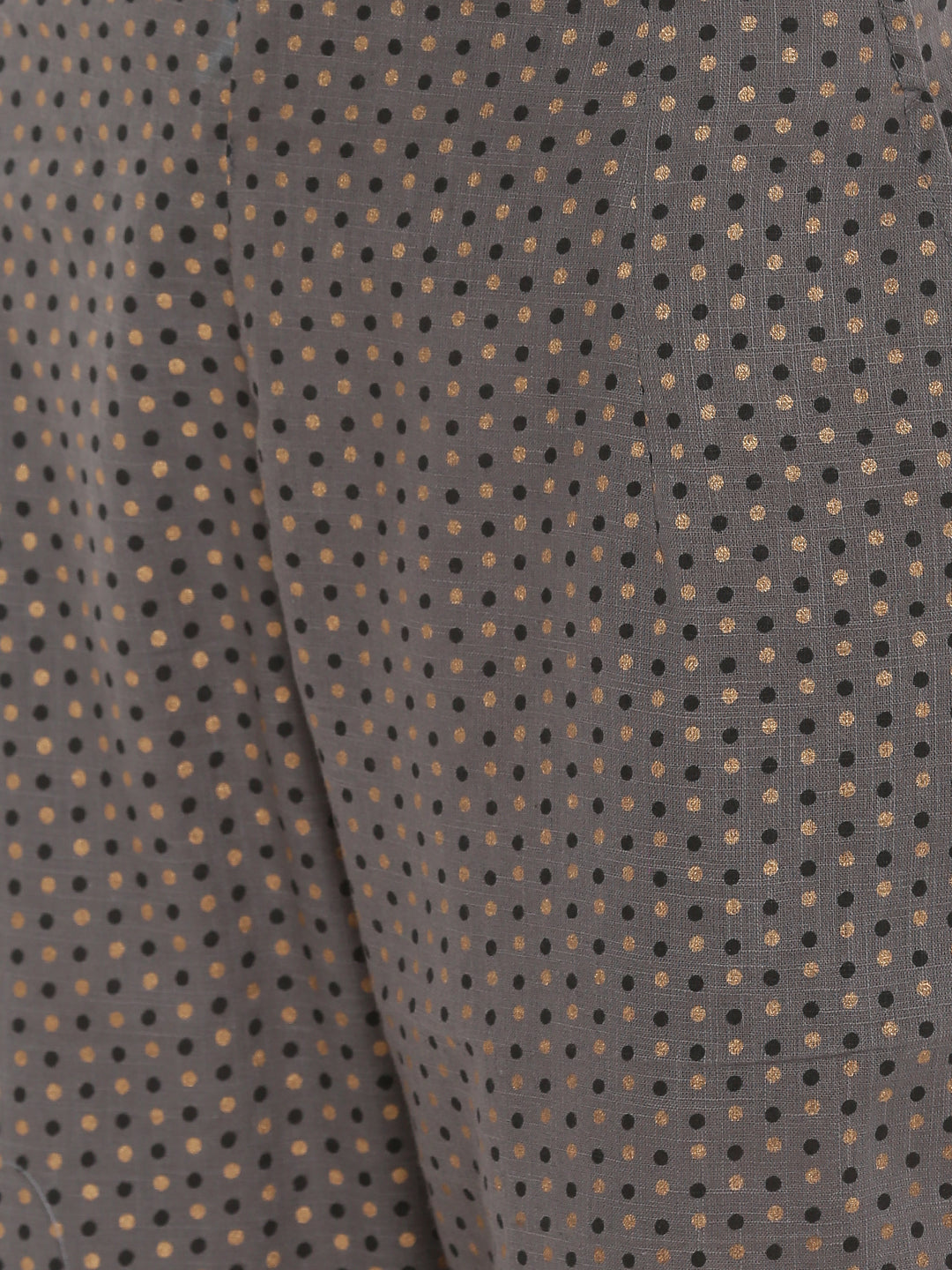 De Moza Ladies Printed Cigarette Pant Dark Grey - De Moza (1666022506559)