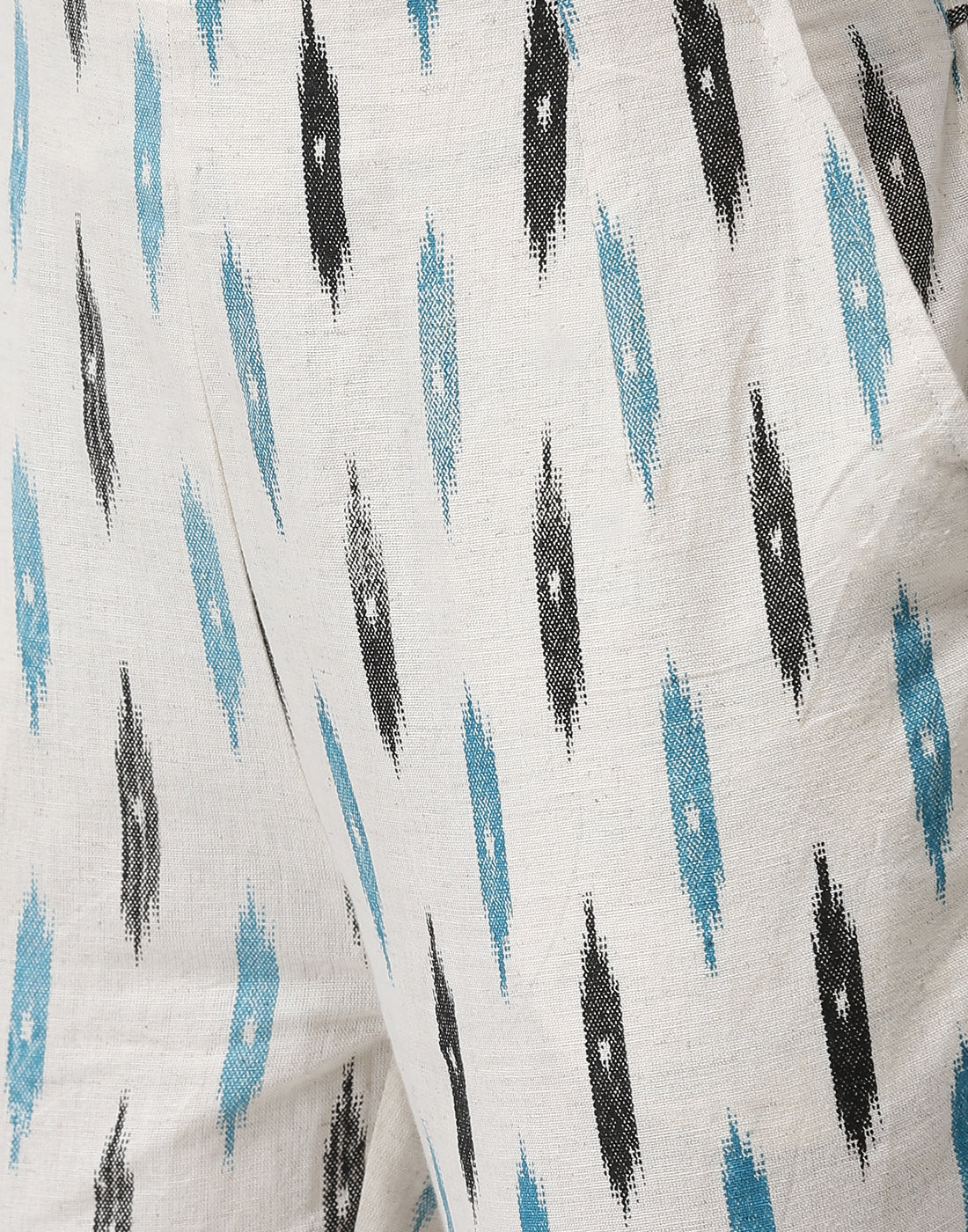 De Moza- Ladies Printed Cigarette Pant Light Blue - De Moza (1974506881087)