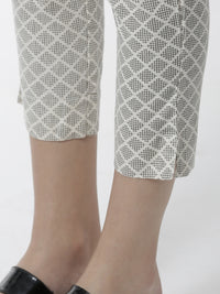 De Moza Women's  Pajama Pant All Over Print Cotton  Offwhite - De Moza (4461737410623)