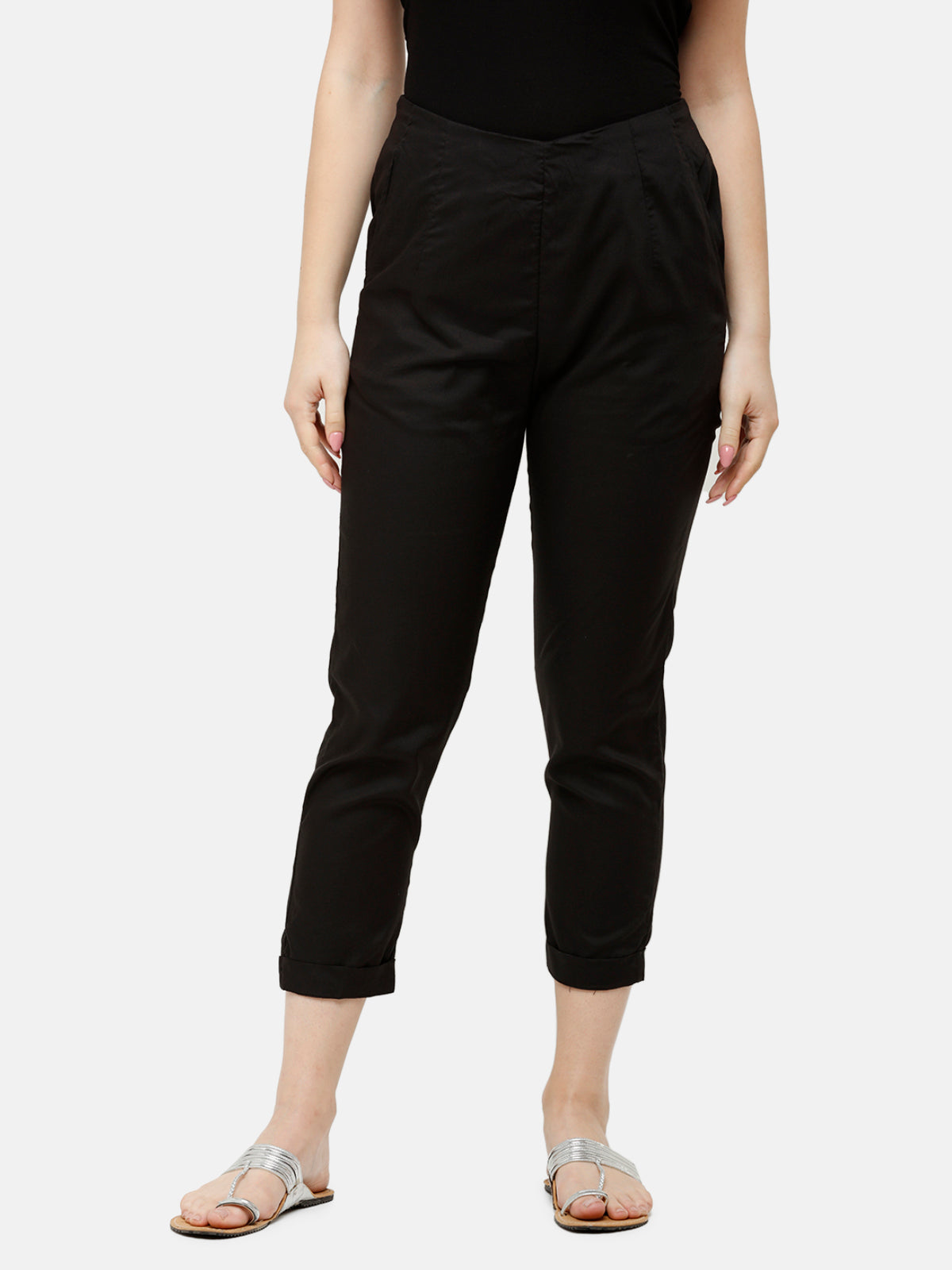 De Moza Women’s Cigarette Pant Black