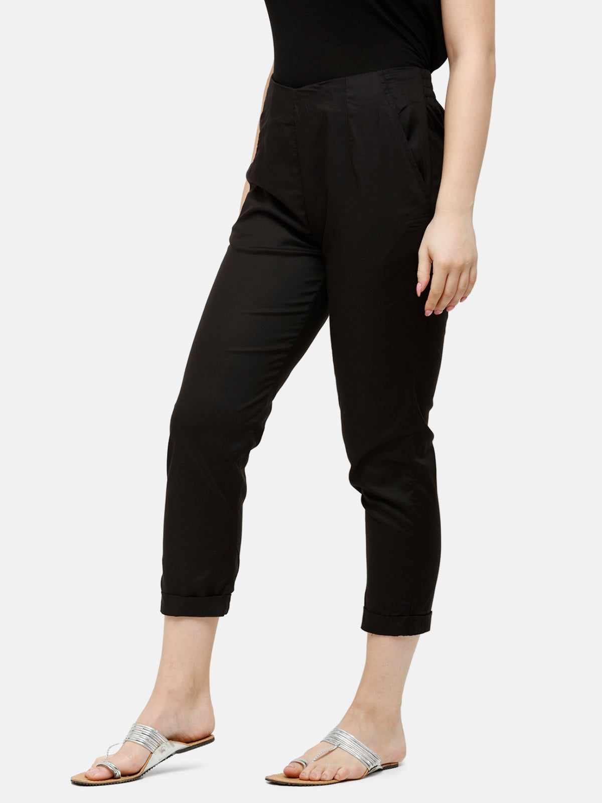 De Moza Women’s Cigarette Pant Black