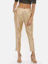 De Moza-Ladies Cigarette Pant Gold - De Moza (1737290612799)