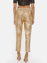 De Moza-Ladies Cigarette Pant Gold - De Moza (1737290612799)