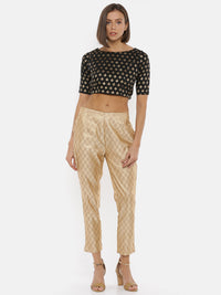 De Moza-Ladies Cigarette Pant Gold - De Moza (1737290612799)