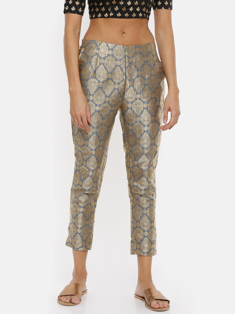 De Moza- Ladies Cigarette Pant Grey - De Moza (1737309257791)