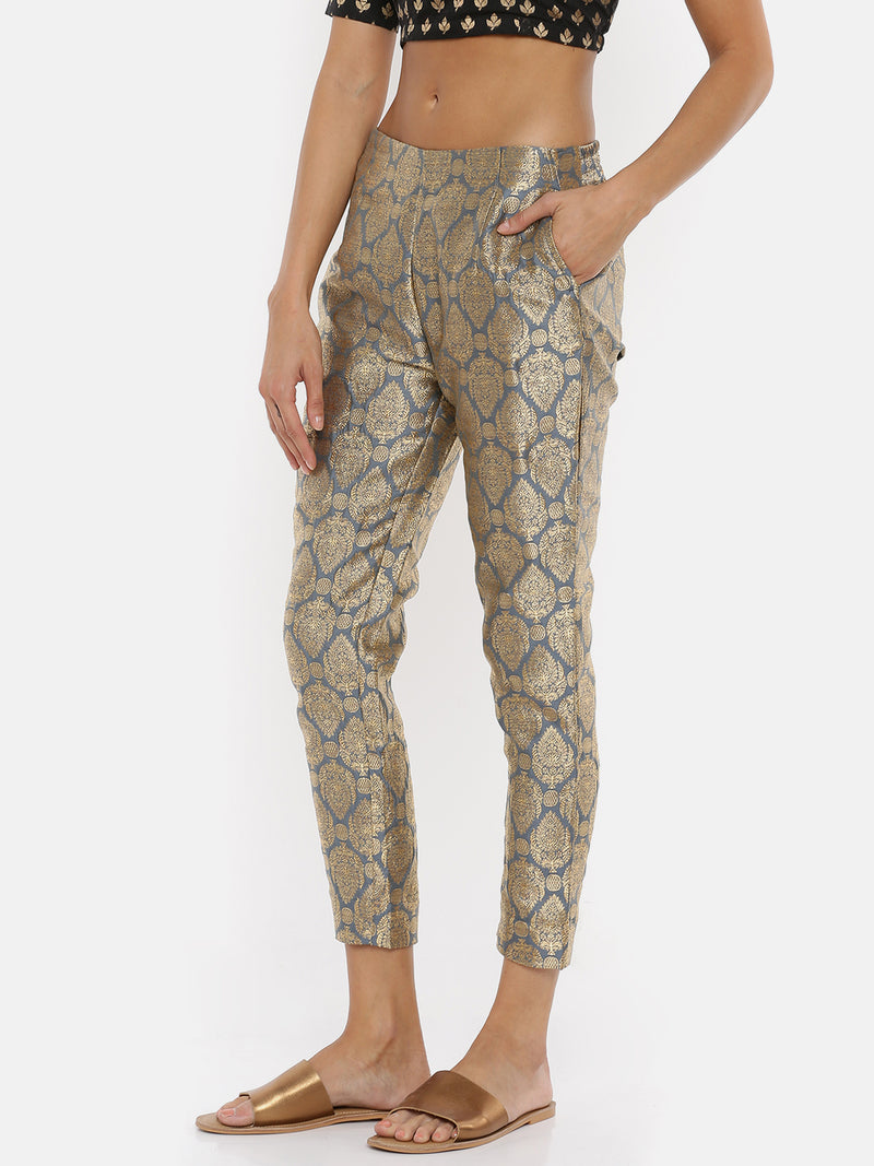 De Moza- Ladies Cigarette Pant Grey - De Moza (1737309257791)