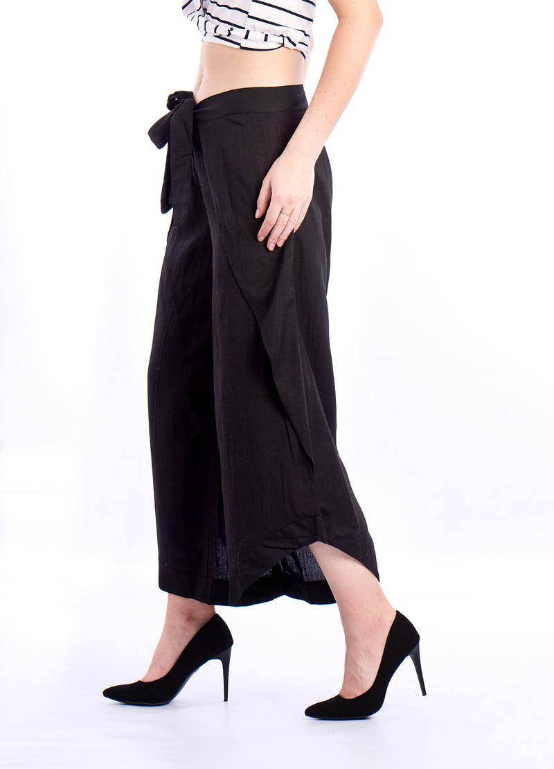 De Moza- Ladies Cowl Palazzo Black - De Moza (1550507016255)