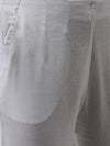 De Moza Women's Cigarette Pant White