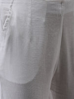 De Moza Women's Cigarette Pant White