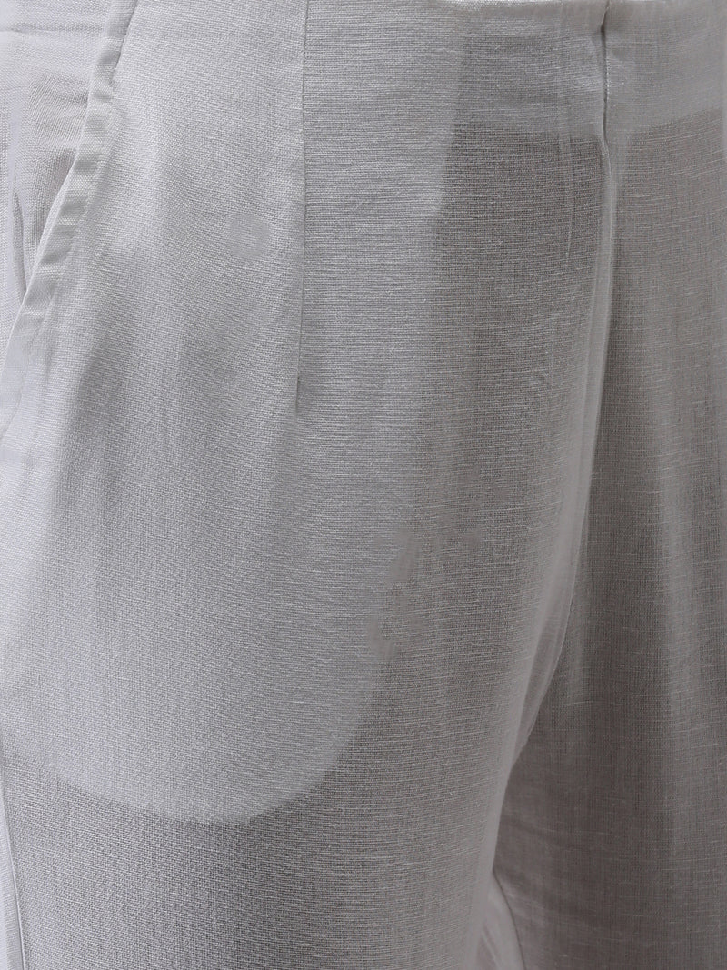 De Moza Women's Cigarette Pant White
