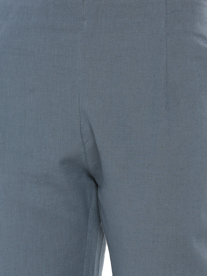 De Moza Ladies Cigarette Pant Golden Beige