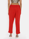 De Moza Women's Cigarette Pant Red
