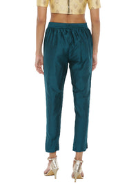 De Moza Women's Cigarette Pant Bottle Green