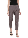 De Moza Women's Cigarette Pant Dark Grey