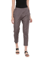 De Moza Women's Cigarette Pant Dark Grey