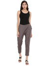 De Moza Women's Cigarette Pant Dark Grey