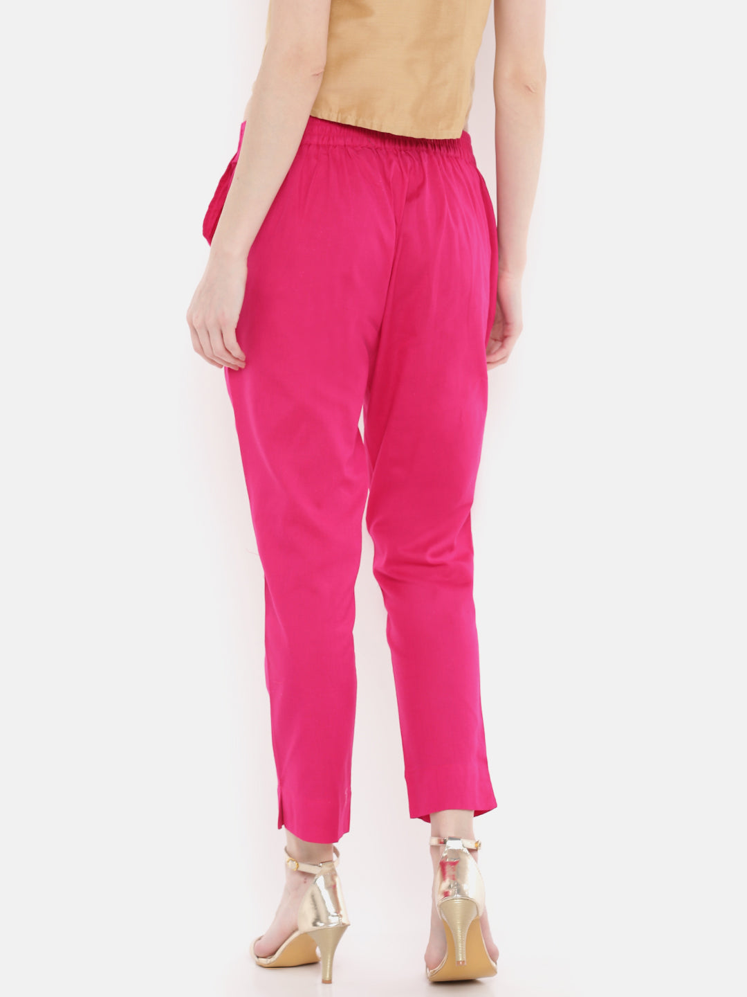 De Moza Women's Cigarette Pant Fuchsia