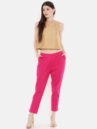 De Moza Women's Cigarette Pant Fuchsia