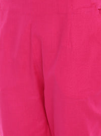 De Moza Women's Cigarette Pant Fuchsia