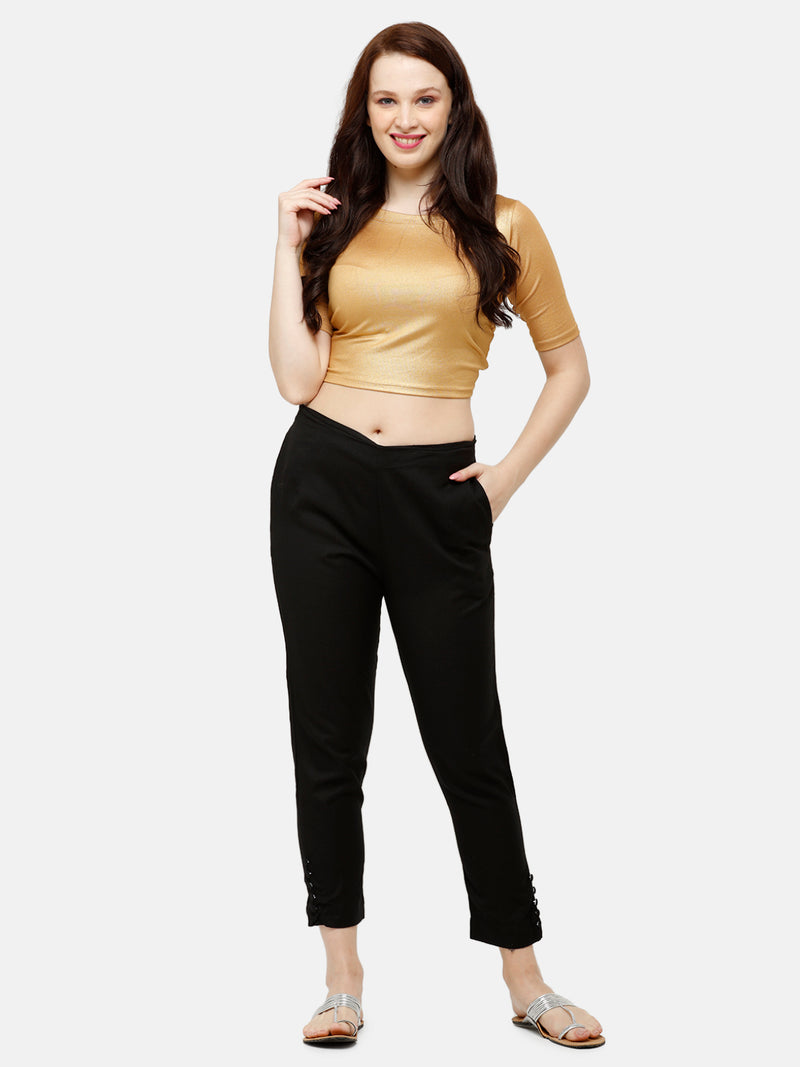 De Moza Women's Cigarette Pant Indigo Blue