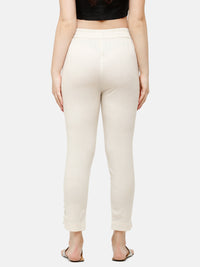 De Moza Women's Cigarette Pant Natural