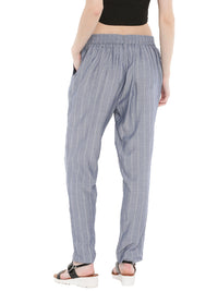 De Moza- Ladies Grey Cigarette Pant - De Moza (1668629004351)